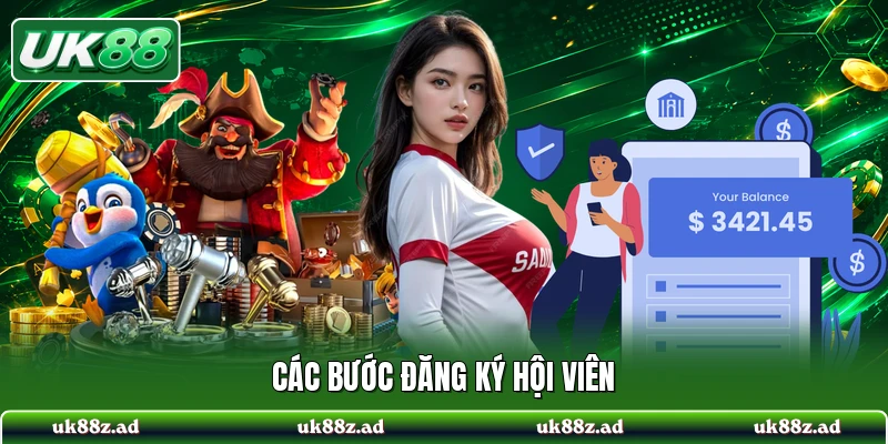 Các bước đăng ký hội viên