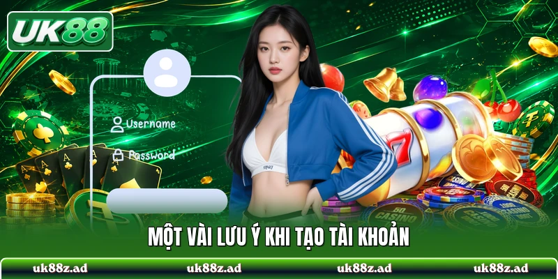 Một vài lưu ý khi tạo tài khoản